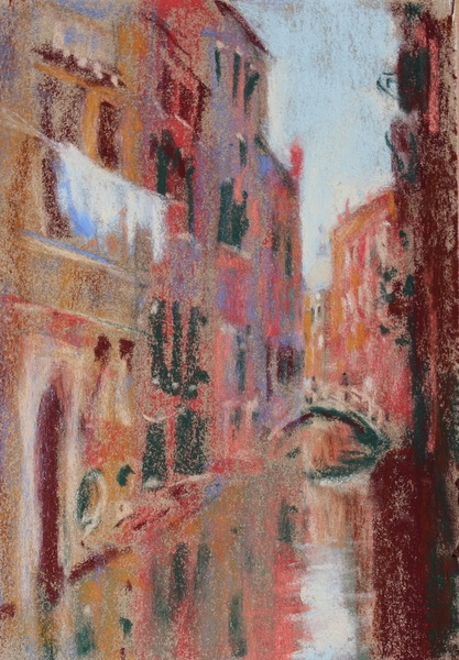 Gail Sibley Venice Canal with Laundry 