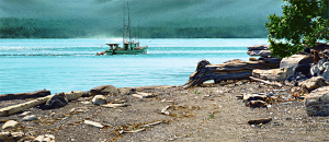 Fish Boat Off Kuper Island