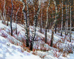 Winter Aspens