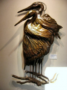 Herons - Bas Relief