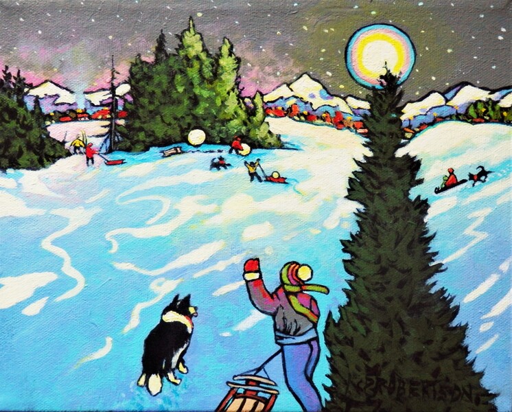 Catherine Robertson Building the Snowman