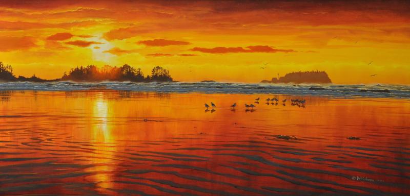 Mark Hobson Chesterman Beach: Sunset Over Frank Island