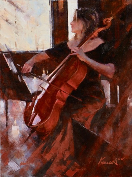 Clement Kwan Lady with Cello