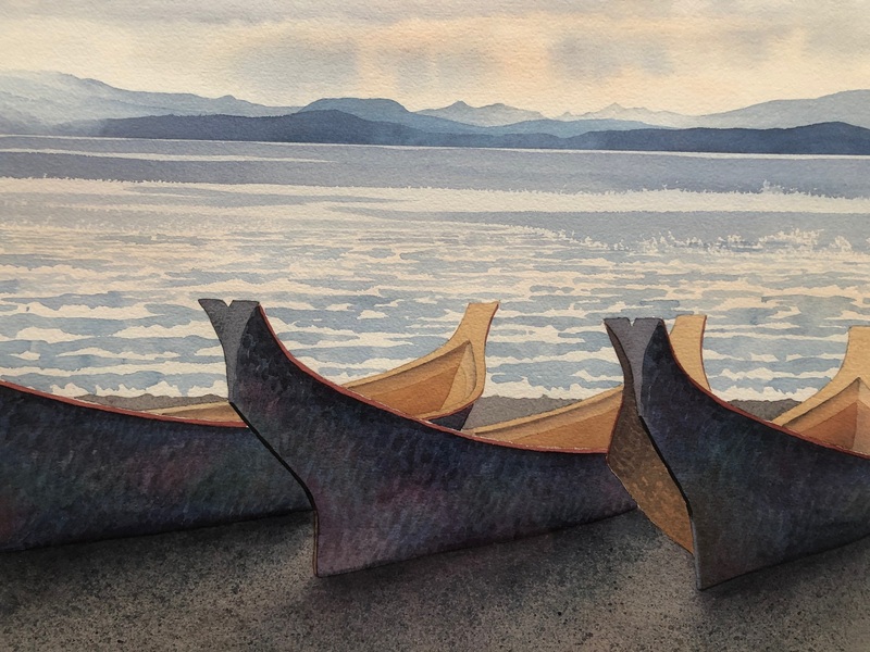 Graham Herbert Waiting Canoes