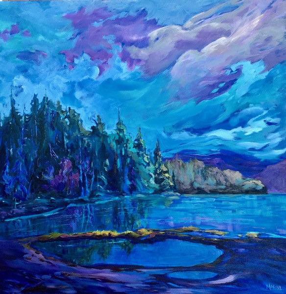 Maureen Maryka Evening Blues in the Cove