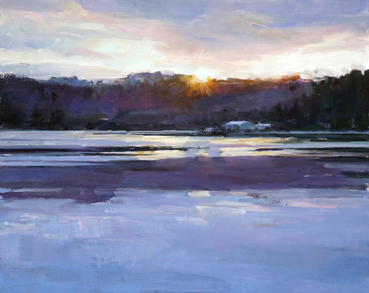Deborah Tilby Sunset on the Lagoon