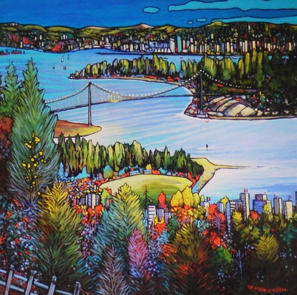 The Lions Gate Bridge North Shore to Vancouver