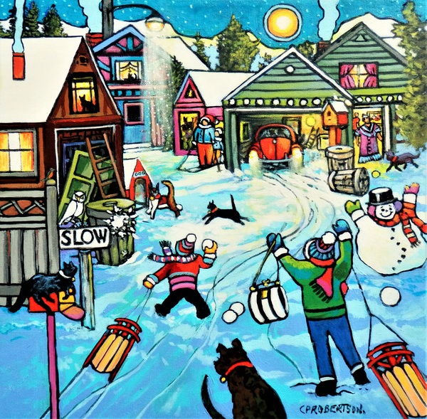 Catherine z Robertson The Neighbours, The Snow and The Fun