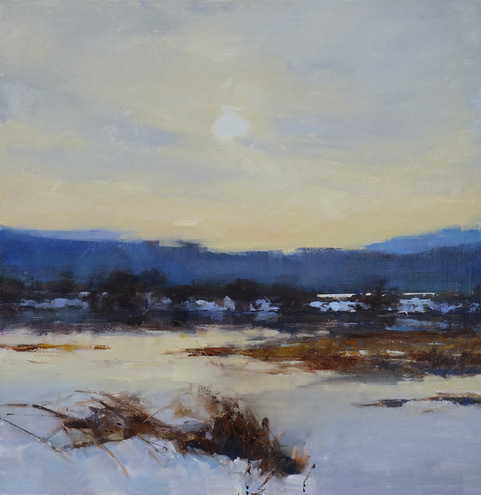 Wintery Pond by Deborah Tilby