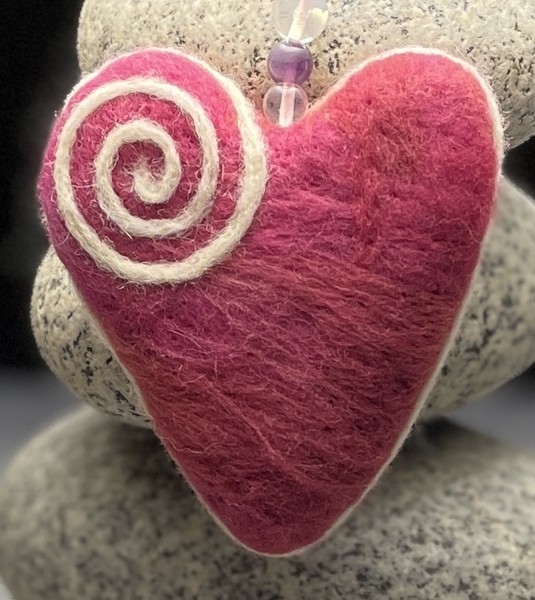 Felted Heart 1