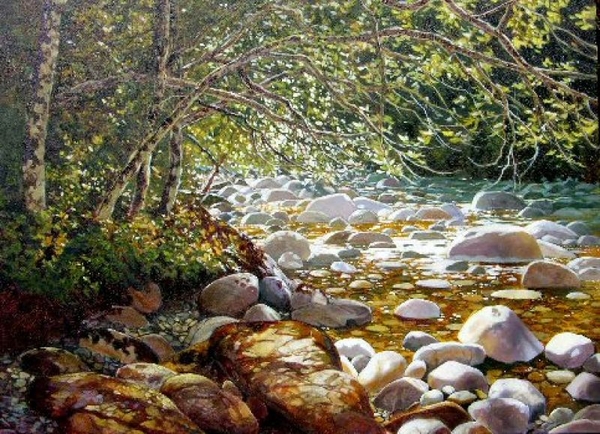 Janice z Robertson Light Through the Cottonwoods