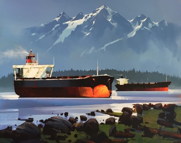 Michael z O'Toole Cargo Ships - Puget Sound
